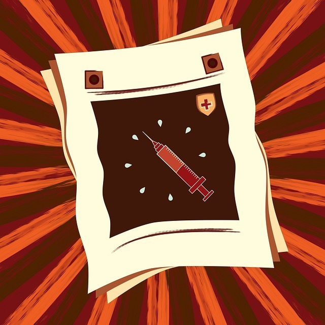 Flu vaccination clip art