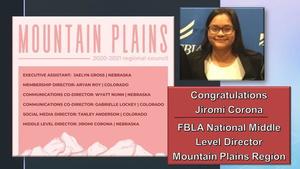 Student Selected to National Office