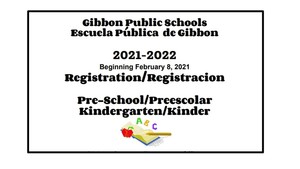 2021-2022 Pre-School and Kindergarten Registration